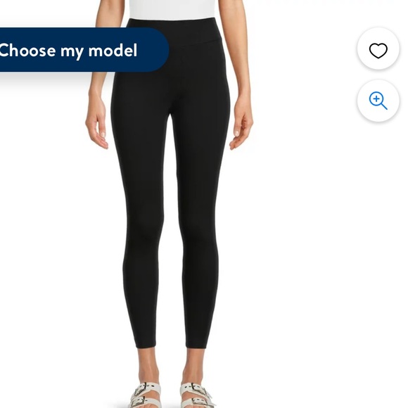 Black cotton leggings - Picture 3 of 3